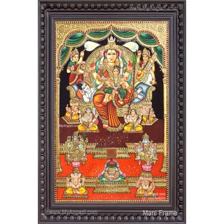 Raja Rajeshwari Tanjore Painting
