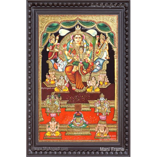 Raja Rajeshwari Tanjore Painting