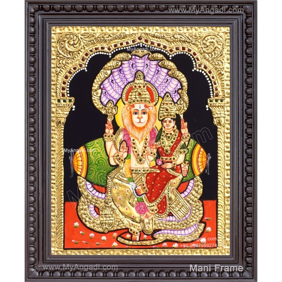 Lakshmi Narasimhar Tanjore Painting