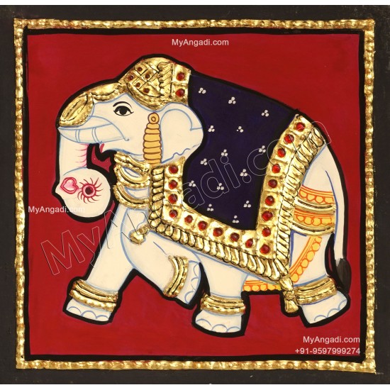 Elephant Tanjore Painting