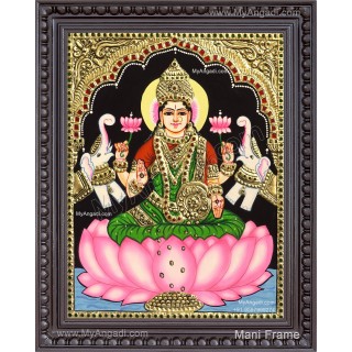 Gajalakshmi  Tanjore Painting