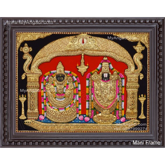 Balaji Padhmavathy Thayar 2d Tanjore Painting