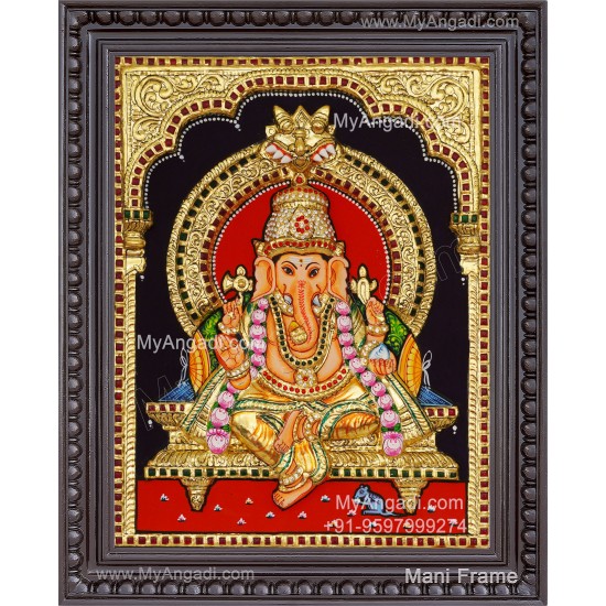 Ganesha 3D Tanjore Painting