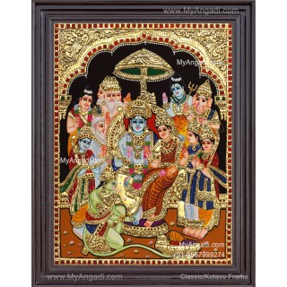 Ramar Pattabhisekam Tanjore Painting
