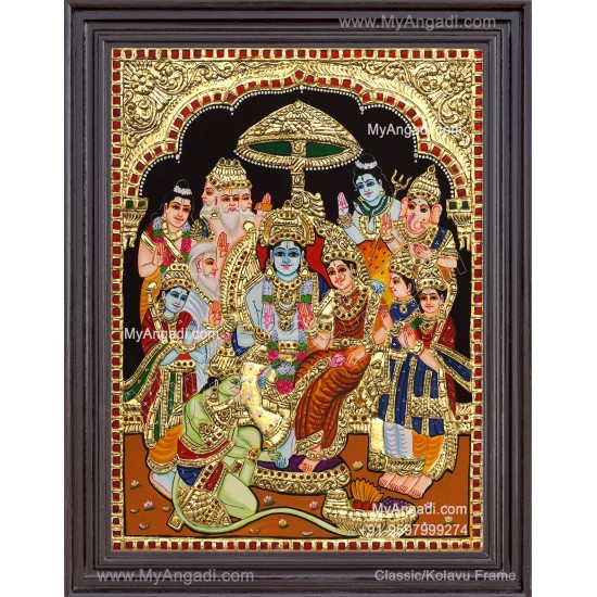 Ramar Pattabhisekam Tanjore Painting