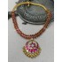 Kanakdharaa - Double Layered Pure Silver Necklace with Gold Polish