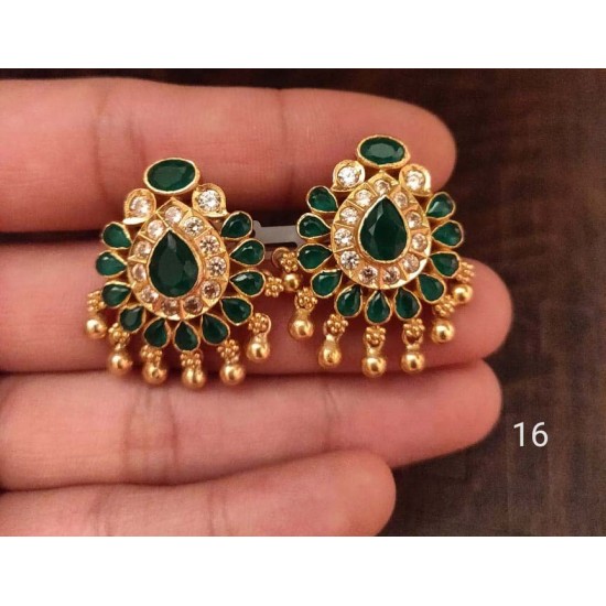 Kanakdharaa - Pure Silver Gold Polished Earrings Jhumukka Kanakdharaa - Pure Silver Gold Polished Earrings Jhumukka