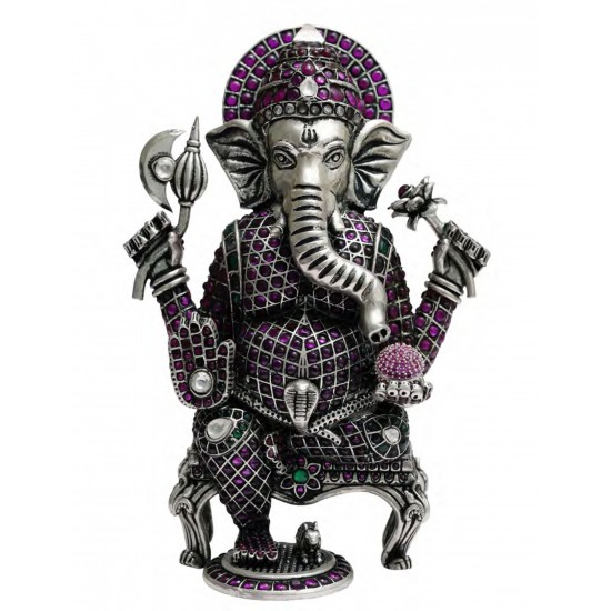 Ganesha Silver Idol