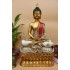 Meditating Buddha Stone Finish - 12 inches