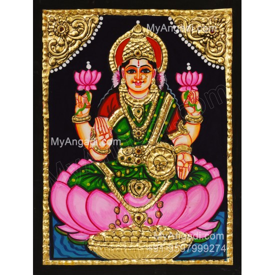 Aiswarya Lakshmi Ashtlakshmi Tanjore Painting