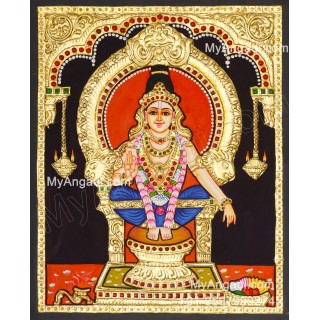 Aiyyappan Tanjore Painting, Iyyappan Tanjore Painting