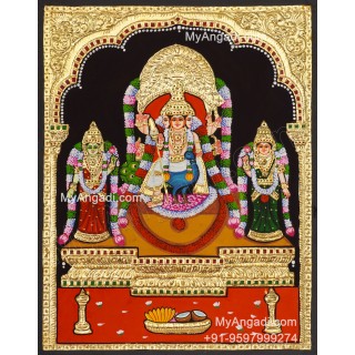 Murugan Valli Deivanai Tanjore Painting