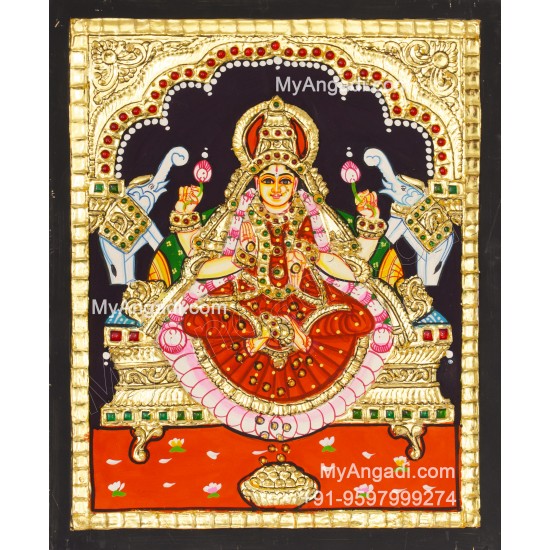 Gajalakshmi Tanjore Painting 