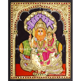 Lakshmi Narasimhar Tanjore Painting