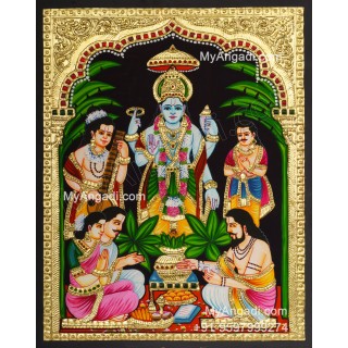 Sathyanarayana Tanjore Painting