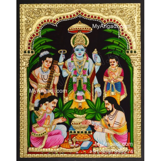 Sathyanarayana Tanjore Painting