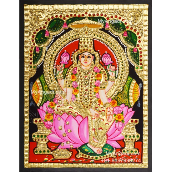 Aishwarya Lakshmi Tanjore Painting, Ishwarya Lakshmi Tanjore Painting