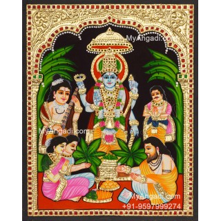 Sathyanarayana Tanjore Painting