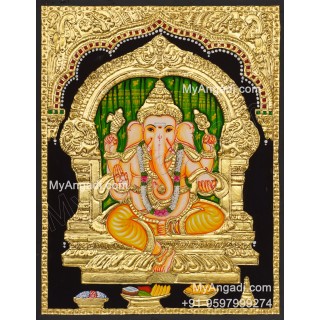 Ganapathi Tanjore Painting Tanjore Painting