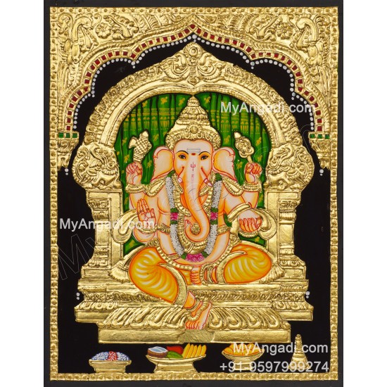 Ganapathi Tanjore Painting Tanjore Painting