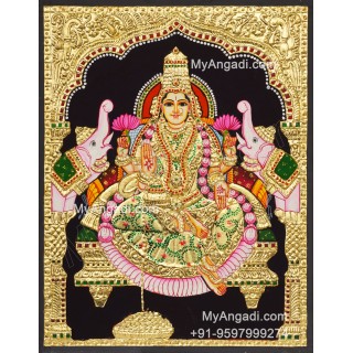 Gajalakshmi Tanjore Painting