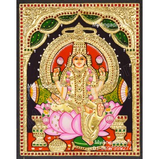 Aishwarya Lakshmi Tanjore Painting, Ishwarya Lakshmi Tanjore Painting