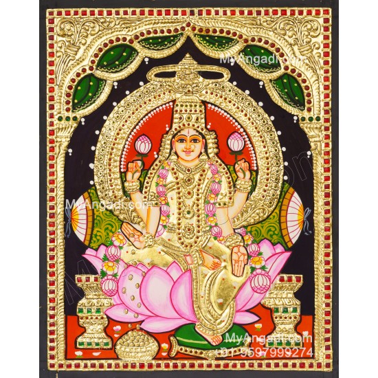 Aishwarya Lakshmi Tanjore Painting, Ishwarya Lakshmi Tanjore Painting