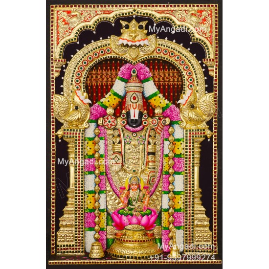 Balaji Lakshmi 3D Tanjore Painting