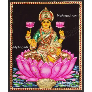 Mahalakshmi 3D Tanjore Painting