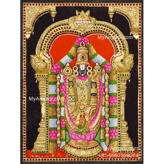 Balaji Lakshmi 3D Tanjore Painting