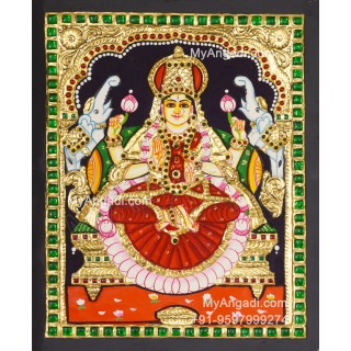 Gajalakshmi Tanjore Painting