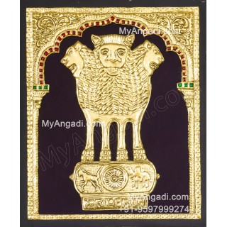 Ashoka Emblem Tanjore Painting