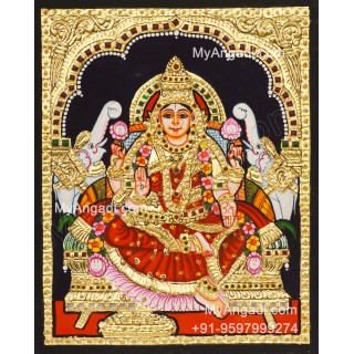 Gajalakshmi Tanjore Painting