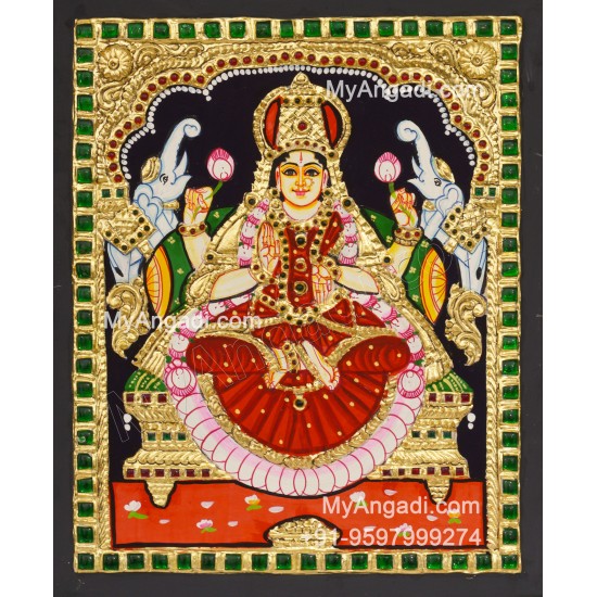 Gajalakshmi Tanjore Painting