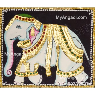 Elephant Tanjore Painting