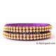 Violet Colour Silk Thread Bangles-2 Set