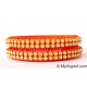 Orange Colour Silk Thread Bangles-2 Set