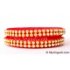 Red Colour Silk Thread Bangles-2 Set