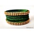 Dark Green Silk Thread Bangles-4 Set