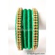 Green Silk Thread Bangles-4 Set