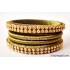 Olive Green Colour Silk Thread Bangles-4 Set