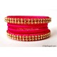 Pink Silk Thread Bangles-4 Set