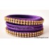 Violet Colour Silk Thread Bangles-4 Set