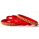 Red Colour Silk Thread Bangles-4 Set