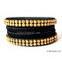 Black Colour Silk Thread Bangles-4 Set