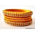 Golden Colour Silk Thread Bangles-4 Set