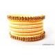 Ivory Colour Silk Thread Bangles-6 Set