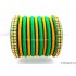 Green Silk Thread Bangles-11 Set