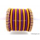 Violet Colour Silk Thread Bangles-11 Set