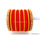 Red Colour Silk Thread Bangles-11 Set Red Colour Silk Thread Bangles-11 Set